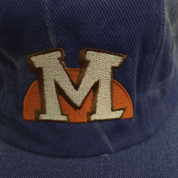 Vintage Malibu Caribbean Rum Liquor Advertising Hat Ball Cap Blue Stretch - Picture 2 of 10